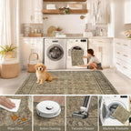 Small Rugs Non-Slip Faux Wool Door Mat