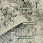 Small Rugs Non-Slip Faux Wool Door Mat