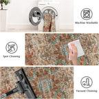 Small Rugs Non-Slip Faux Wool Door Mat