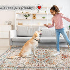Small Rugs Non-Slip Faux Wool Door Mat