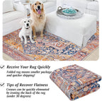 Small Rugs Non-Slip Faux Wool Door Mat