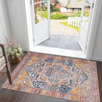Small Rugs Non-Slip Faux Wool Door Mat
