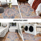 Small Rugs Non-Slip Faux Wool Door Mat