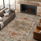 Small Rugs Non-Slip Faux Wool Door Mat