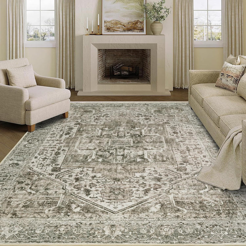 Small Rugs Non-Slip Faux Wool Door Mat