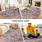 Small Rugs Non-Slip Faux Wool Door Mat