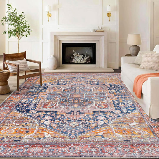 Small Rugs Non-Slip Faux Wool Door Mat