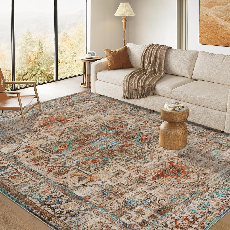 Small Rugs Non-Slip Faux Wool Door Mat