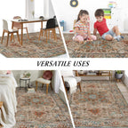 Small Rugs Non-Slip Faux Wool Door Mat