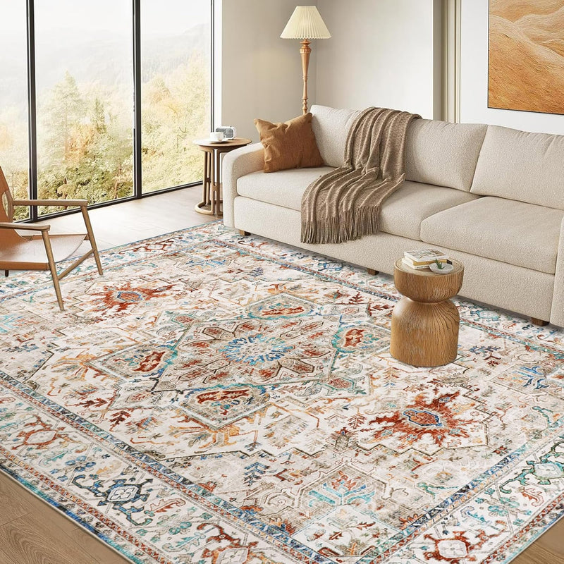 Small Rugs Non-Slip Faux Wool Door Mat