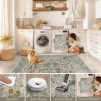 Small Rugs Non-Slip Faux Wool Door Mat