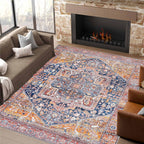 Small Rugs Non-Slip Faux Wool Door Mat