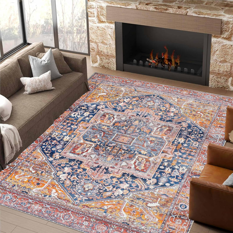 Small Rugs Non-Slip Faux Wool Door Mat