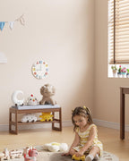 Small Shoe Bench with Cushion Storage Seat Wooden