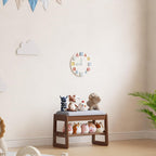 Small Shoe Bench with Cushion Storage Seat Wooden