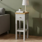 Small Side Table with Drawer Painted Console