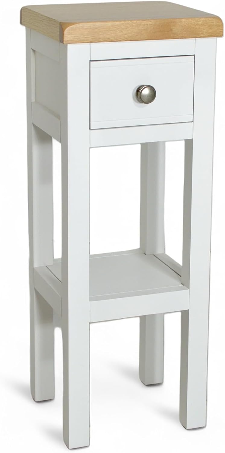 Small Side Table with Drawer Painted Console