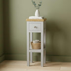 Small Side Table with Drawer Painted Console