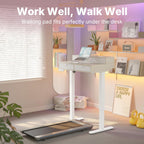 Small Standing Desk with Drawers