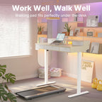 Small Standing Desk with Drawers
