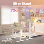 Small Standing Desk with Drawers