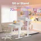 Small Standing Desk with Drawers
