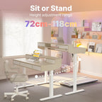 Small Standing Desk with Drawers