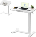Small Standing Desk with Wheels Pneumatic Height