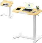Small Standing Desk with Wheels Pneumatic Height
