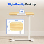 Small Standing Desk with Wheels Pneumatic Height