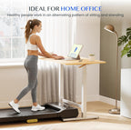 Small Standing Desk with Wheels Pneumatic Height