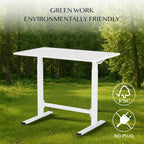 Small Standing Desk with Wheels Pneumatic Height