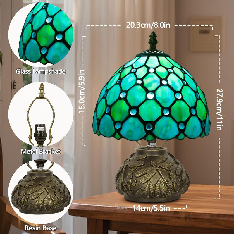 Small Tiffany Lamp Dragonfly 3 Colour Temperatures Mushroom