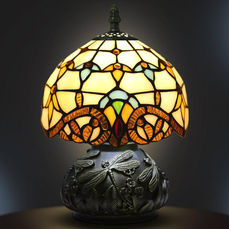 Small Tiffany Lamp Dragonfly 3 Colour Temperatures Mushroom