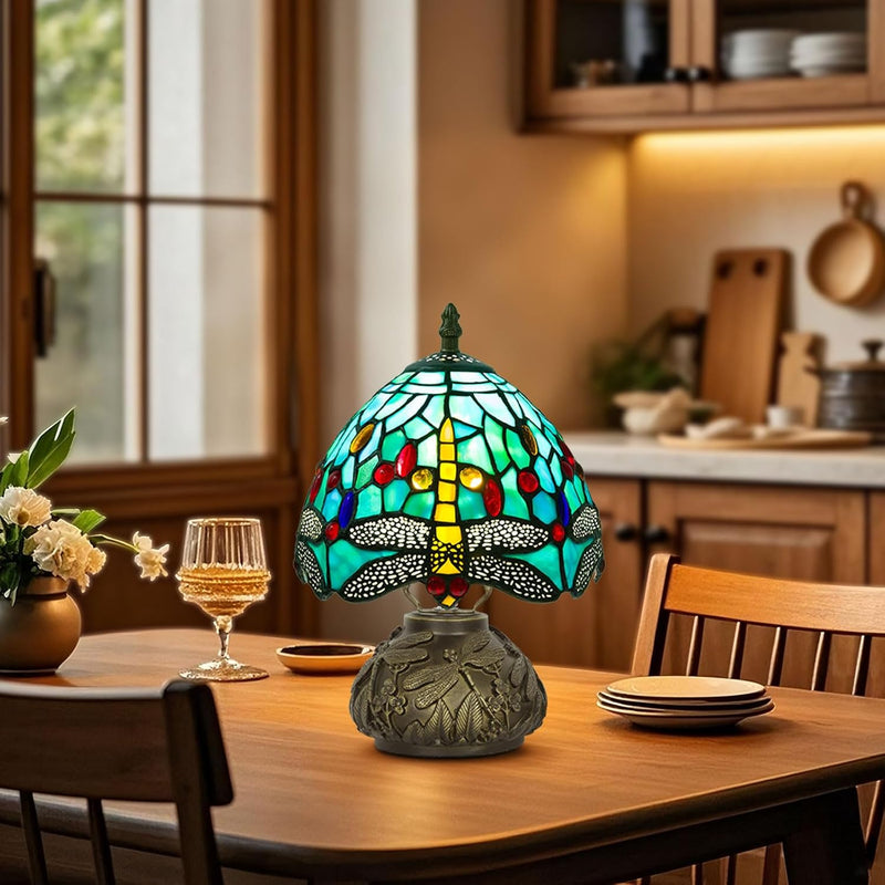 Small Tiffany Lamp Dragonfly 3 Colour Temperatures Mushroom