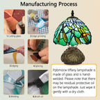Small Tiffany Lamp Dragonfly 3 Colour Temperatures Mushroom