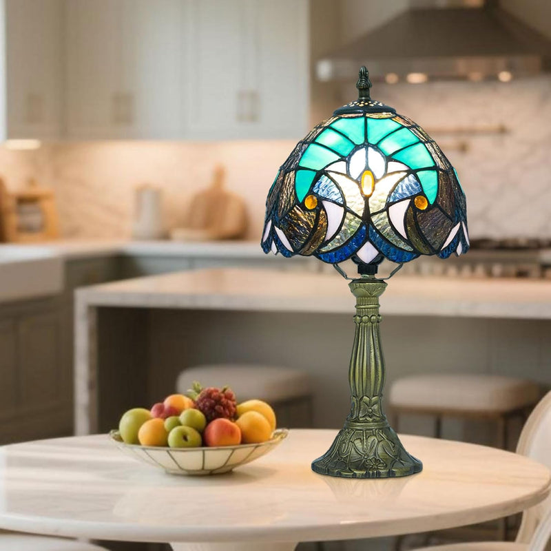 Tiffany Style Lamp Four Flowers 3 Colour Temperatures