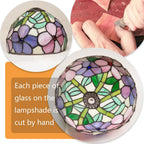 Small Tiffany Style Lamp Stained Glass Table
