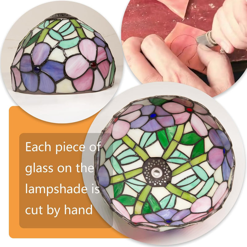Small Tiffany Style Lamp Stained Glass Table