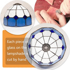 Small Tiffany Style Lamp Stained Glass Table
