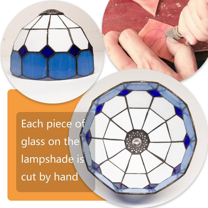 Small Tiffany Style Lamp Stained Glass Table