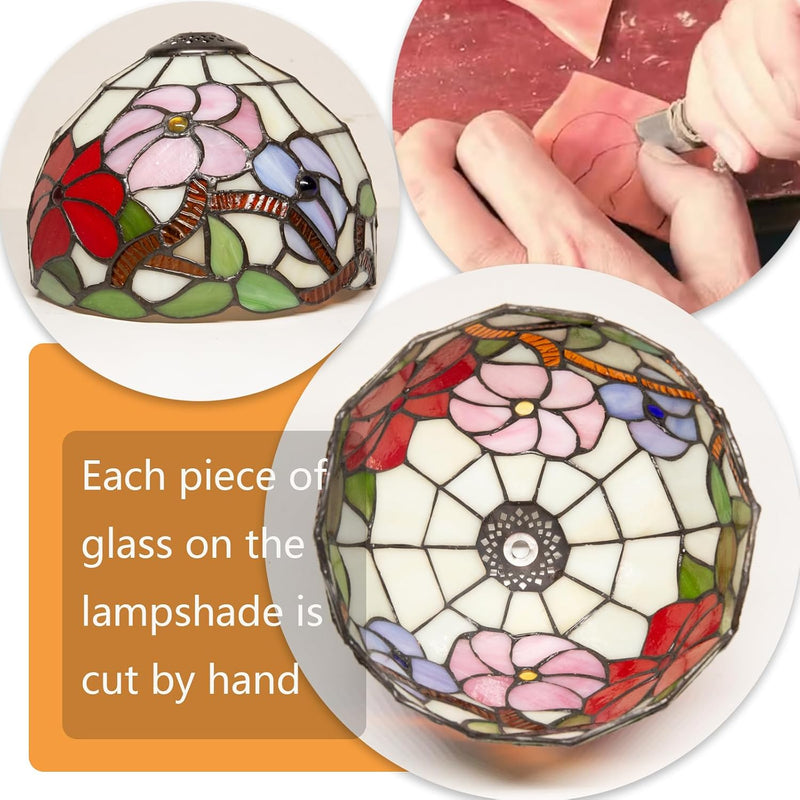 Small Tiffany Style Lamp Stained Glass Table