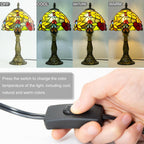 Small Tiffany Style Lamp Stained Glass Table