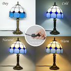 Small Tiffany Style Lamp Stained Glass Table