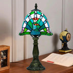 Small Tiffany Style Lamp Stained Glass Table