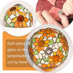 Small Tiffany Style Lamp Stained Glass Table