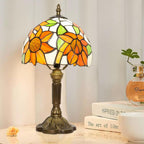 Small Tiffany Style Lamp Stained Glass Table