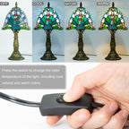 Small Tiffany Style Lamp Stained Glass Table