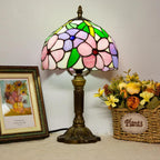 Small Tiffany Style Lamp Stained Glass Table