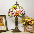 Small Tiffany Style Lamp Stained Glass Table